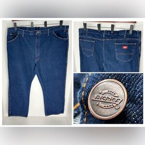 Dickies Jeans Actual‎ Size 48x30 (Tag 50x30) Blue Denim Relaxed Fit Straight Leg